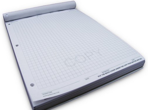 Carbonless copy notebook