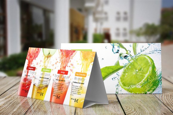 Restaurant table tent