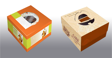 Cake packaging boxes