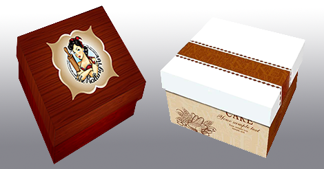 Cake packaging boxes