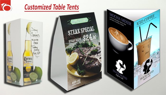 customized table tents