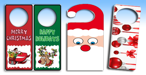 Christmas door hangers