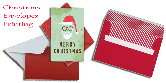 Christmas envelopes printing