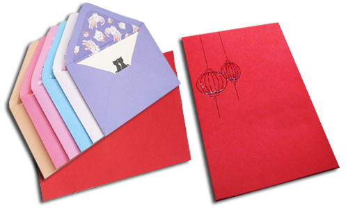 new year greeting envelopes