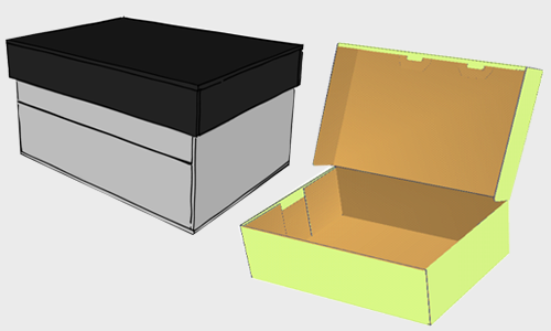 printed shoe boxes