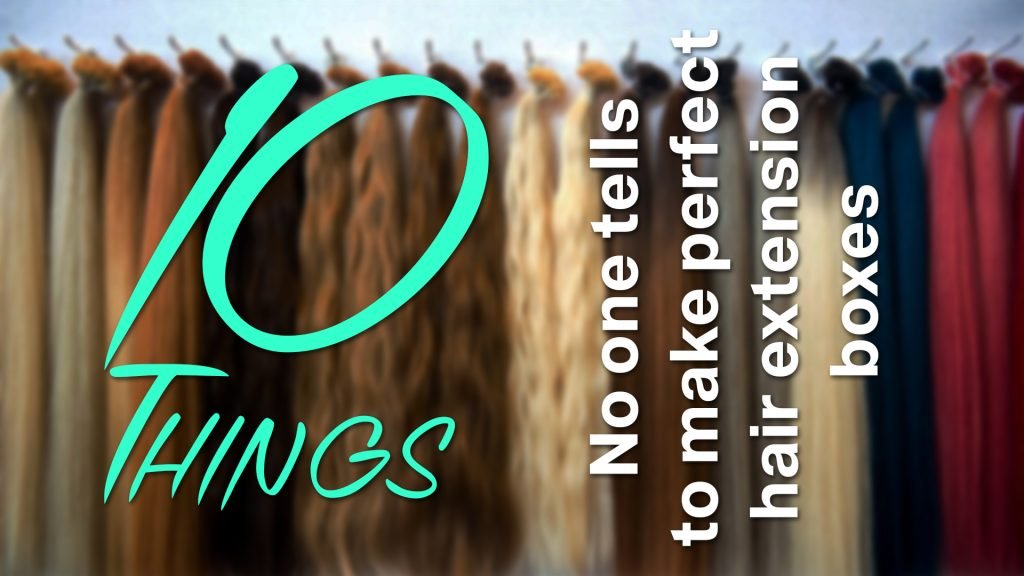 hair extension packaging boxes