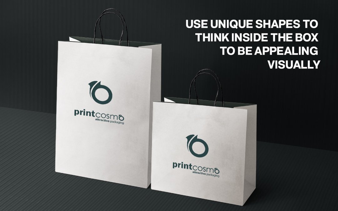 Use unique shapes to think Outside the box to be appealing visually